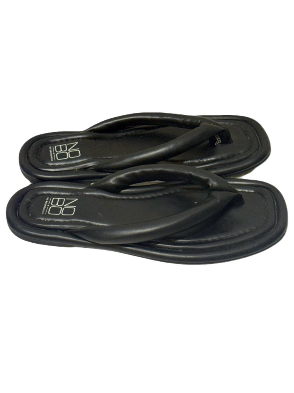 No Boundaries Women's Puffy Thong Flip Flop Sandals